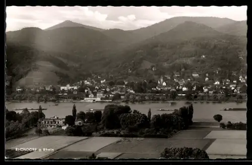 AK Rhöndorf am Rhein, Ortsansicht mit Ölberg, Breiberg und Lohrberg