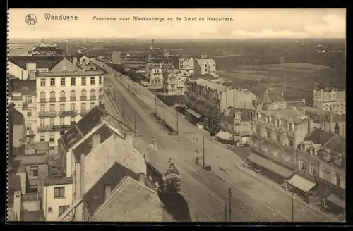 AK Wenduyne, Panorama naar Blankenberge en de Smet de Naeyerlaan