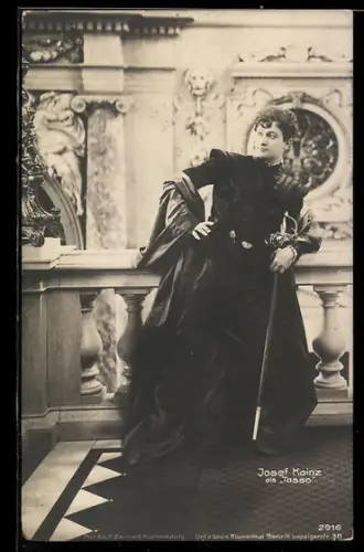 AK Schauspieler Josef Kainz als Tasso