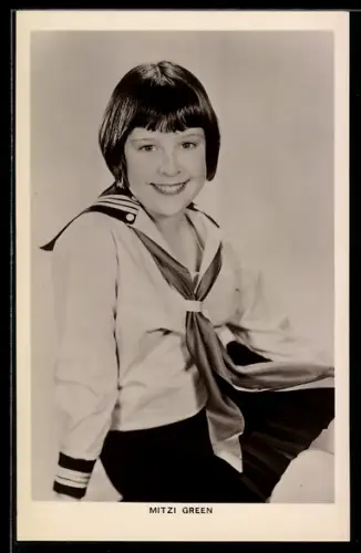 AK Schauspielerin Mitzi Green in Matrosenbluse