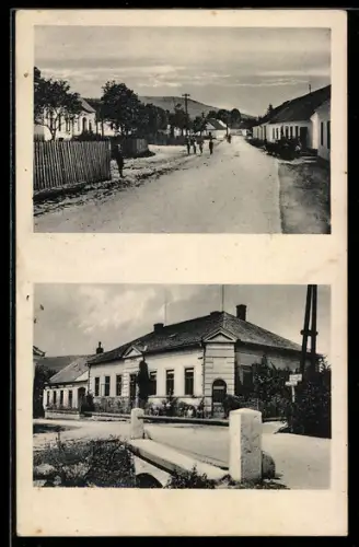 AK Serkovice, Strassenpartie mit Wohnhäusern