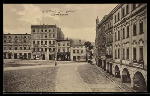 AK Friedland /Breslau, Untere Lauben