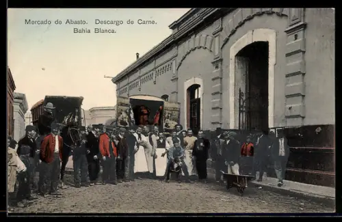 AK Bahia Blance, Mercado de Abasto, Descargo de Carne
