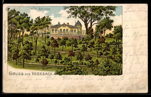 Lithographie Vegesack, Villa Schröder