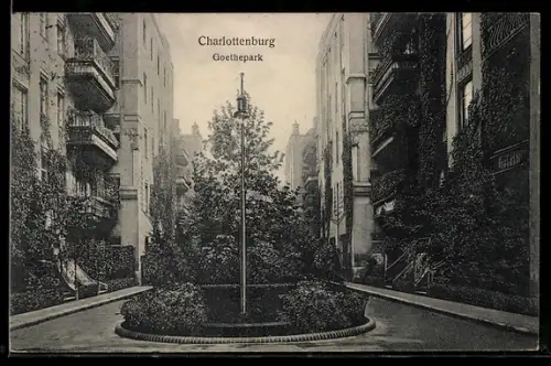 AK Charlottenburg, Partie im Goethepark