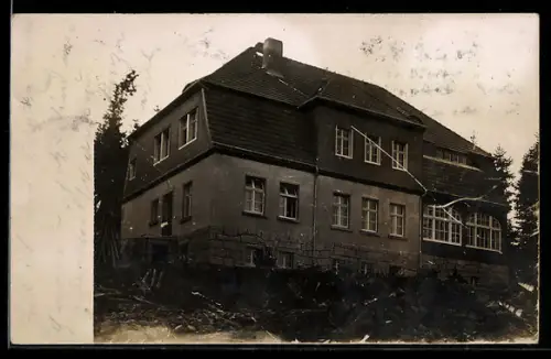 AK Ebersbach /Sa., Gasthaus Humboldtbaude auf dem Schlechteberge