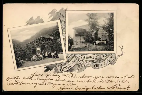AK Alf a. d. Mosel, Gasthof Eifelhaus, Aussenansichten