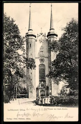 AK Oliva, Portal an der katholischen Kirche