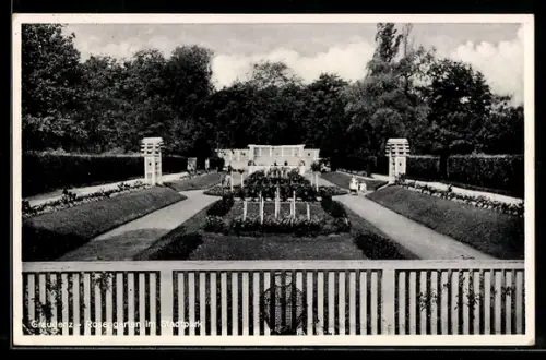 AK Graudenz, Rosengarten im Stadtpark