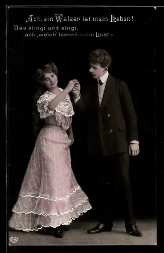 Foto-AK EAS Nr. 570: Paar tanzt den Walzer