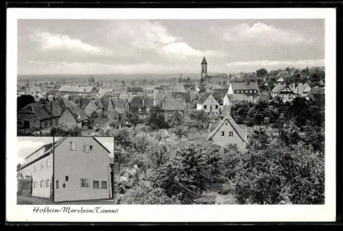 AK Hofheim-Marxheim /Taunus, Ortsansicht, Gasthaus zum Adler, Inh. Alfred Heislitz