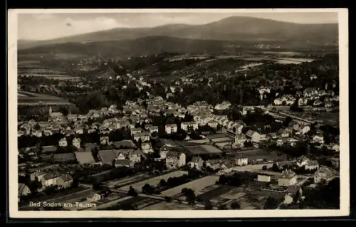 AK Bad Soden am Taunus, Gesamtansicht der Stadt und Umgebung