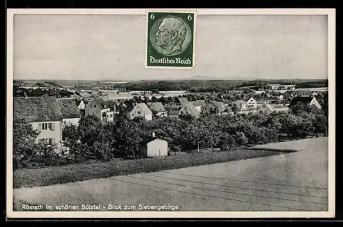 AK Rösrath im Sülzthal, Blick zum Siebengebirge