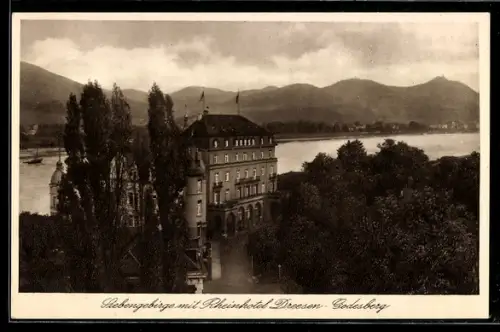 AK Godesberg, Siebengebirge, Rheinhotel Dreesen