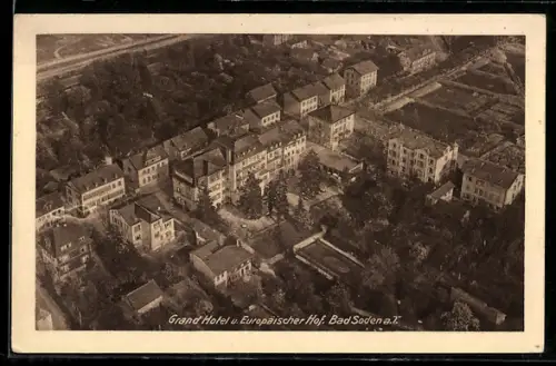 AK Bad Soden a. T., Grand Hotel und Europäischer Hof