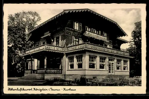 AK Königstein i. Taunus, Kurhaus mit Gartenterrasse