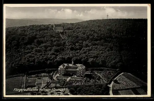 AK Hofheim /Taunus, Ansicht vom Schloss, Fliegeraufnahme