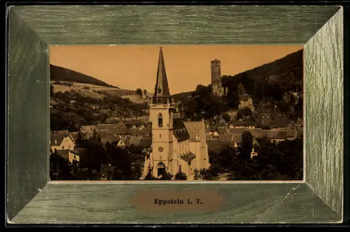 AK Eppstein i. T., Ortsansicht mit Kirche