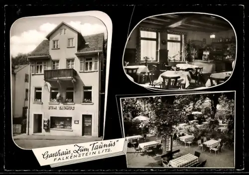 AK Falkenstein i. Ts., Gasthaus Zum Taunus, Innenansichten