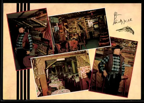 AK Forsbach bei Köln, Restaurant Ranch zum Wiesgen, Whisky Bill, Innenansichten