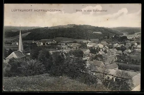 AK Hoffnungsthal, Ortsansicht mit Blick in das Sülzbachtal