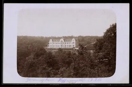 Foto-AK Hoffnungsthal, Ansicht vom Genesungsheim Hoffnungsthal