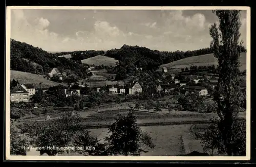 AK Hoffnungsthal bei Köln, Teilansicht des Ortes mit Wohnhäusern