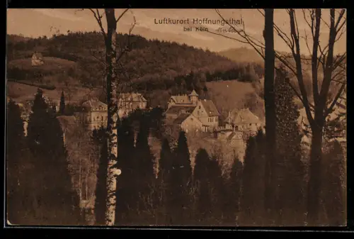 AK Hoffnungsthal bei Köln, Teilansicht vom Berghang aus