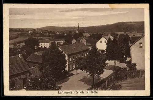 AK Rösrath bei Köln, Ortsansicht mit Kirche