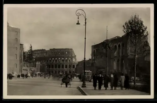 AK Roma, Via dell`Impero a Colosseo