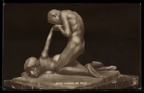 AK Plastik Die Reue von Josef Limburg