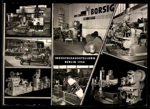 AK Berlin, Deutsche Industrieausstellung 1958, Borsig, Maschinen