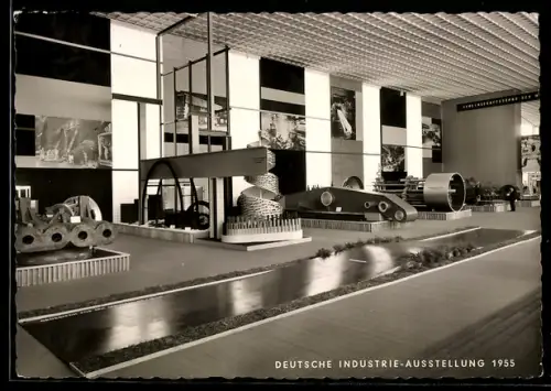 AK Berlin, Deutsche Industrie-Ausstellung 1955, Messestand