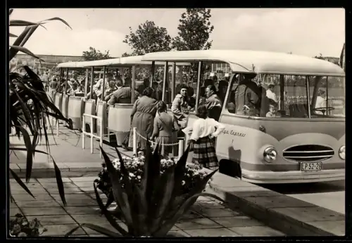 AK Erfurt, Internationale Gartenbauausstellung, Iga-Express