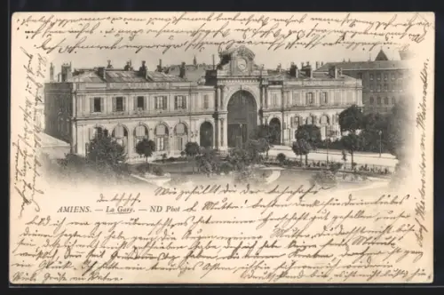 AK Amiens, La Gare