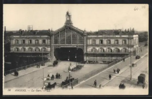 AK Amiens, La Gare, Blick auf den Bahnhof