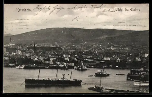 AK Kristiania, Udsigt fra Ekeberg