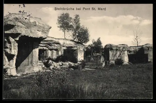 AK Pont St. Mard, Steinbrüche