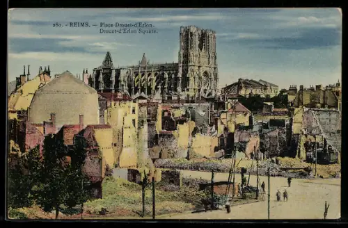 AK Reims, Place Drouet-d`Erlon