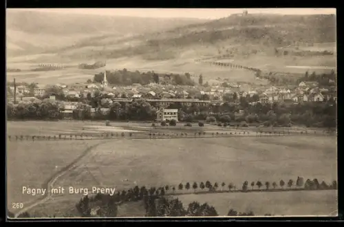 AK Pagny, Mit Burg Preny