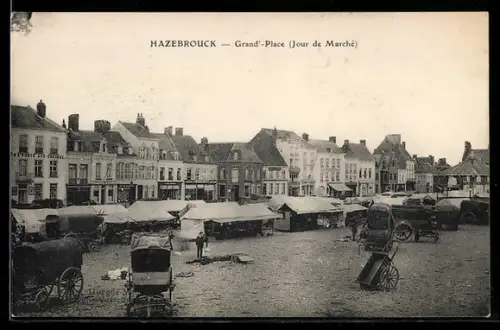 AK Hazebrouck, Grand` Place, Jour de Marché