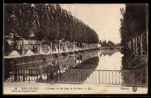AK Bar-le-Duc, L`Ornain vu du Pont de la Gare
