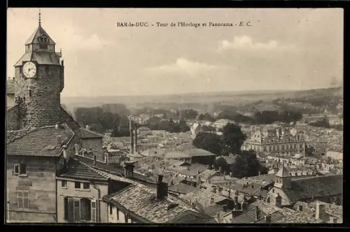 AK Bar-le-Duc, Tour de l`Horloge et Panorama