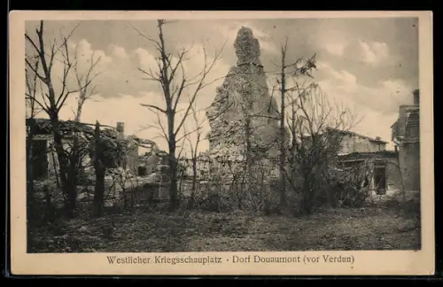 AK Douaumont /Verdun, Westlicher Kriegsschauplatz