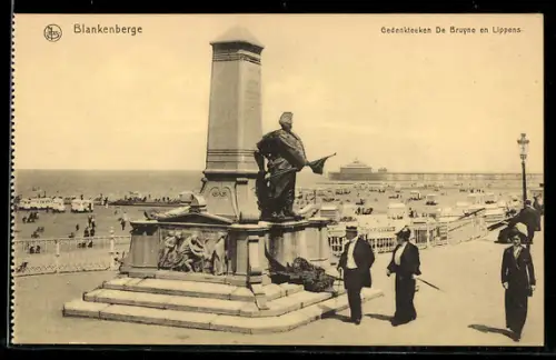 AK Blankenberge, Gedenkteeken De Bruyne en Lippens