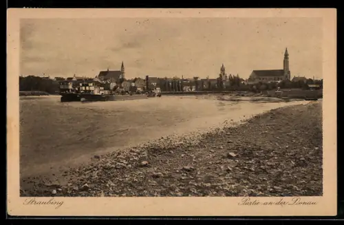 AK Straubing, Partie an der Donau