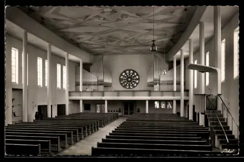 AK Straubing /Donau, St. Josefskirche, Orgelempore