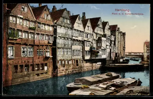 AK Alt-Hamburg, Fleet bei der Scharthorbrücke