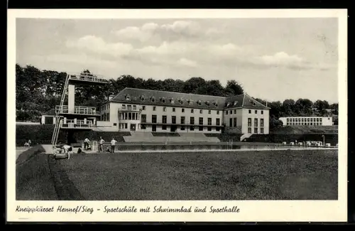 AK Hennef /Sieg, Sportschule mit Schwimmbad und Sporthalle