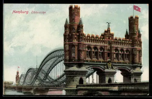 AK Hamburg-Rothenburgsort, Elbbrücke